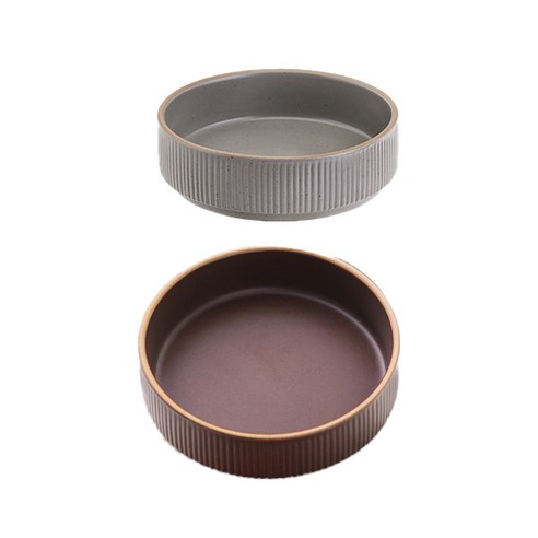 로얄베일 라포레 찬기 12.5cm, 소일브라운, 스톤그레이, 2개
