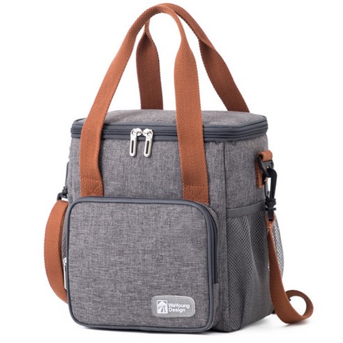 JHCompany JCP 유럽 대용량 컨버스 보냉 도시락 가방, 그레이