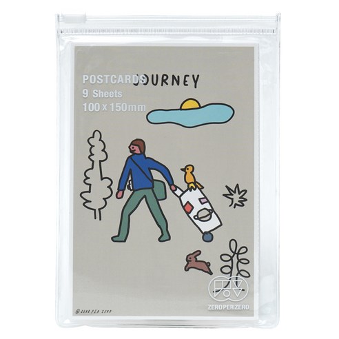 제로퍼제로 일러스트 엽서 세트, JOURNEY, 1세트