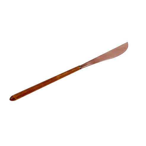 메종 옻칠 스모키 커트러리 디너 나이프, 로즈골드, 1개