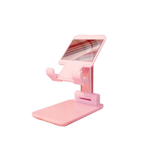 피넛 미니 태블릿PC / 휴대폰 거치대, 피넛 탄소강 태블릿 아이패드 스마트폰 미니 거치대, 핑크