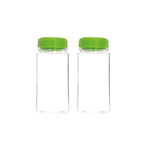 보틀트리 마이보틀 무지 미니 페트 보틀 2p, 그린, 350ml
