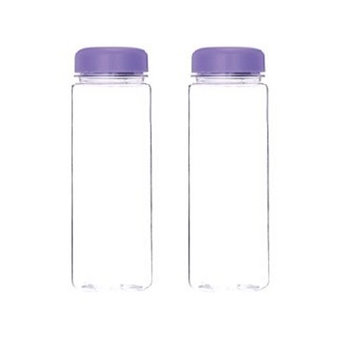 보틀트리 마이보틀 무지 미니 페트 보틀 2p, 퍼플, 500ml, 2개
