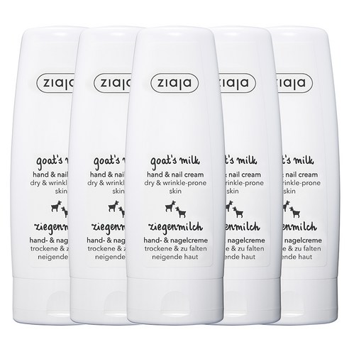 지아자 산양유 핸드크림, 5개, 80ml