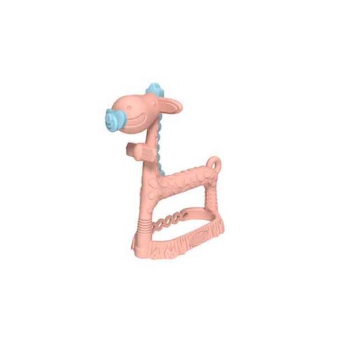 3D 앙쥬 기린 팔찌 치발기, 노꼭지, Pink, 1개