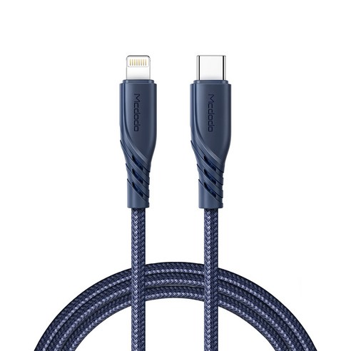 맥도도 C타입 to 라이트닝 PD 고속충전 케이블 1.2m 20W, 블루, 1개