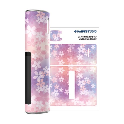 웨이브스튜디오 릴 하이브리드 스킨 스티커 2.0 2p, D 47 CHERRY BLOSSOM, 1개