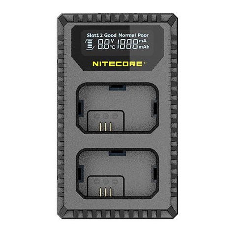 나이트코어 소니 NP-FW50 전용 휴대용 듀얼 급속 USB 충전기: 빠르고 안전한 배터리 충전 솔루션