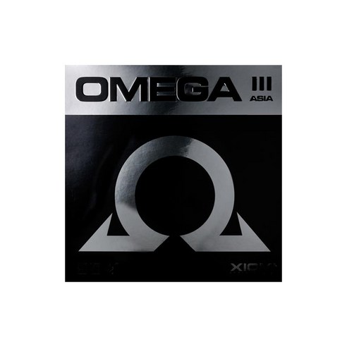 엑시옴 오메가 3 아시아 탁구 러버 2.0, 블랙, 1개