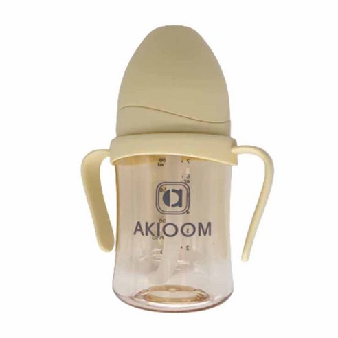 아키움 2세대 프리미엄 PPSU 빨대컵 200ml, 레몬, 1개