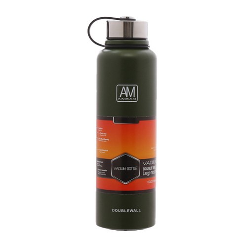 AM 스텐 보온병, 그린, 1.1L