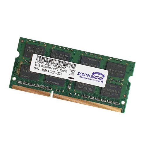 램 8기가 삼성칩 장착 메모리 DDR3 노트북용, PC3-10600, 1개