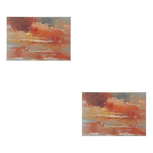노르딕 모던 식탁매트 D33 2p 세트, 타입3, 45 x 30 cm