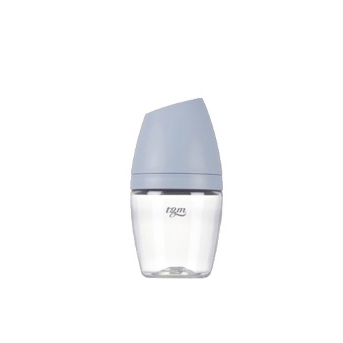 티지엠 트라이탄 쌀알 젖병 160ml + 젖꼭지, 1단계, 코튼블루, 1개