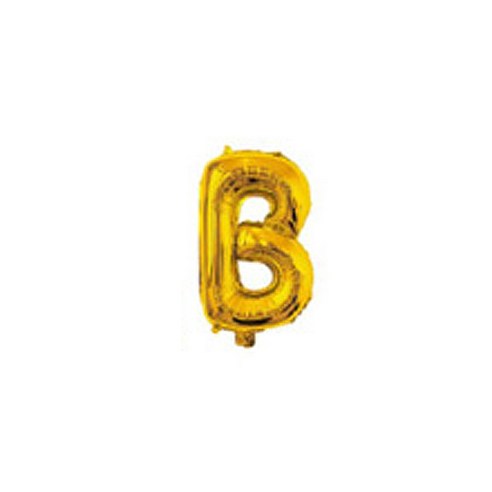 이모쿠비 파티 알파벳 풍선 B 40cm, 골드, 10개