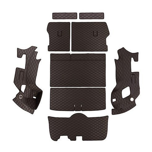메이튼 풀체인치 튜닝 뉴 트렁크매트 풀커버 세트, 현대 투싼 NX4 하이브리드 스피커 유, 브라운