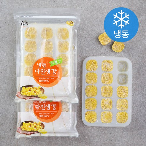 우리땅 웰팜넷 다진생강 (냉동), 180g, 3개