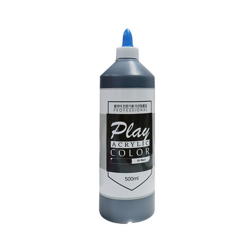 플레이 전문가용 아크릴물감 튜브형 24번, 500ml, 1개
