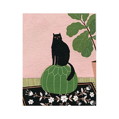 원더아트 DIY 그림 그리기 세트, I4 검은고양이 네로, 1개