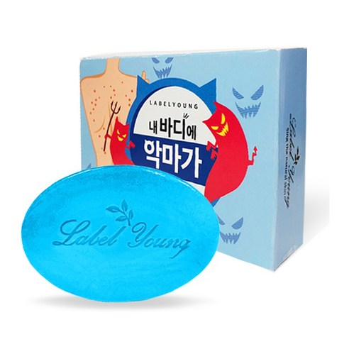 라벨영 쇼킹소금바 비누, 90g, 1개