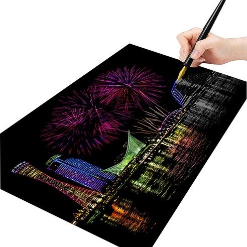 스크래치스토리뷰 DIY 페이퍼북 야경, 고베, 1개