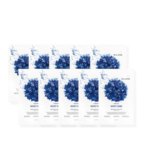 알리원 나마스크 모이스트 허브 마스크팩 30g, 1개입, 10개