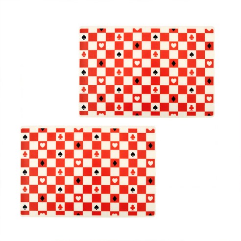 클로버 테이블매트 2p, 오렌지, 430 x 290 mm