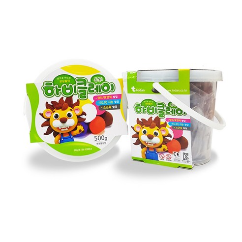 토단교재 하비 클레이, 갈색, 500g, 2개
