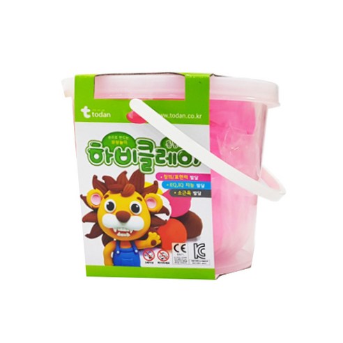 토단교재 하비클레이, 1세트, 500g, 형광분홍