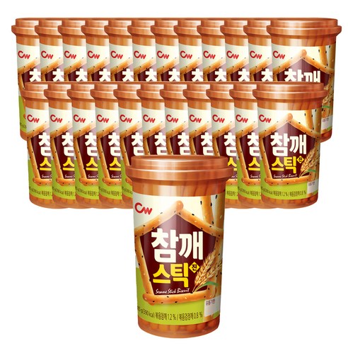 청우식품 참깨스틱, 85g, 24개