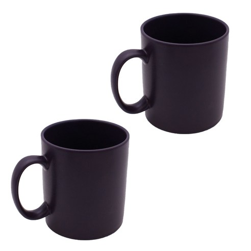 무광 맘모스 도자기 머그컵 600ml, 딥퍼플, 2개