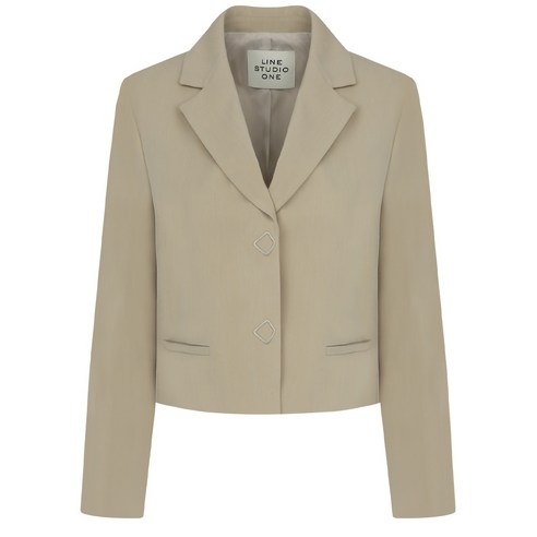 라인스튜디오원 여성용 hidden button crop jacket