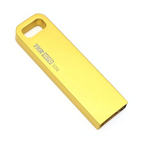 티케이리테일 메탈 USB 메모리 W10 골드, 32GB
