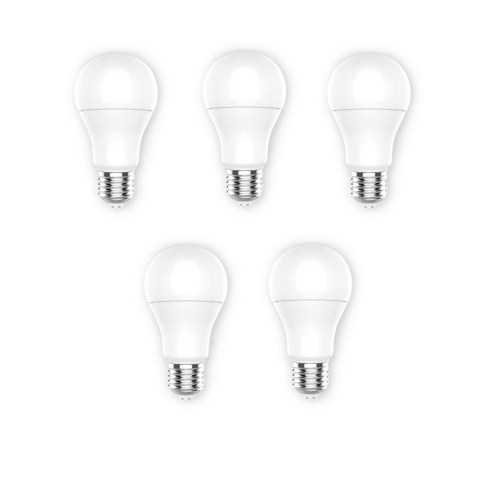 장수램프 안정기 내장형 LED 램프 10W 6500K, 주광색, 5개