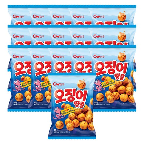 청우 오징어땅콩, 98g, 16개