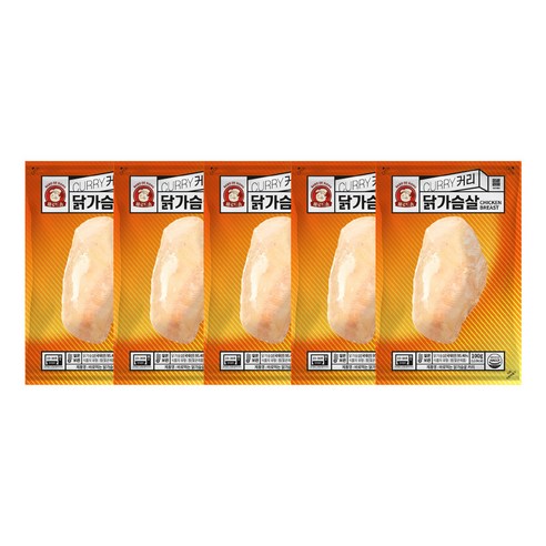 바로드숑 바로 먹는 닭가슴살 커리, 100g, 5개