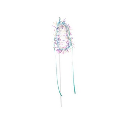 쥬아펫 레인보우 바스락 고양이 행동유발 장난감, 레인보우 블루, 1개