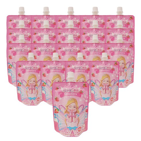시크릿쥬쥬 파우치 음료 100ml, 딸기맞, 20개입