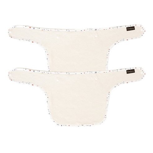 꿈두부 아기띠 바디 침받이, 컬러풀스타, 2개