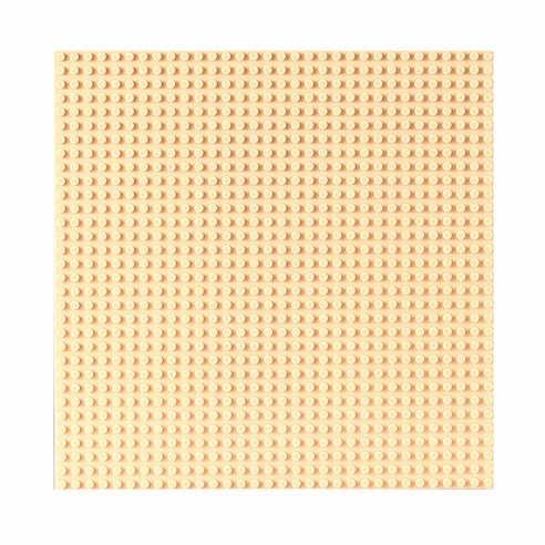 토이다락방 WANGE 레고 놀이판 32x32칸 25.5 x 25.5 cm, 베이지, 1개