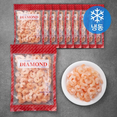다이아몬드 흰다리 새우살 자숙 100/200 (냉동), 200g, 10팩