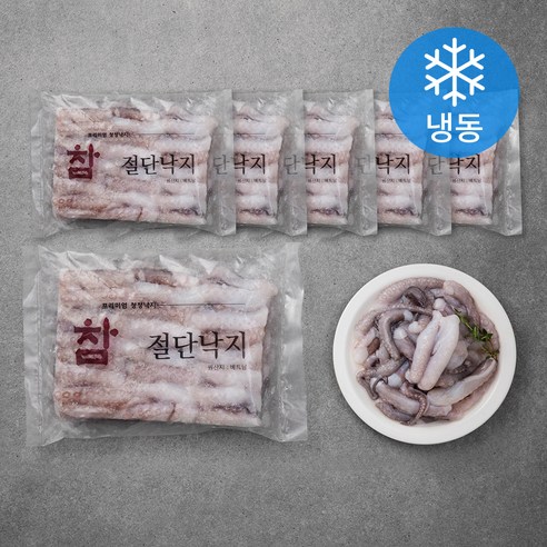 참 절단 낙지 L (냉동), 450g, 6팩