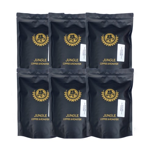 정글인터내셔널 블로섬 블랜드 6p, 500g, 6개, 홀빈(분쇄안함)