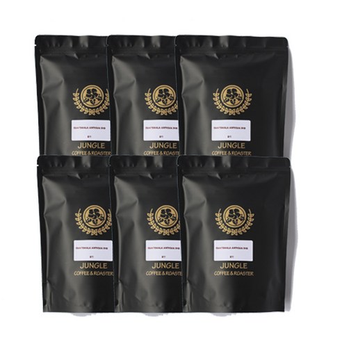정글인터내셔널 과테말라 안티구아SHB 6p, 500g, 6개, 홀빈(분쇄안함)