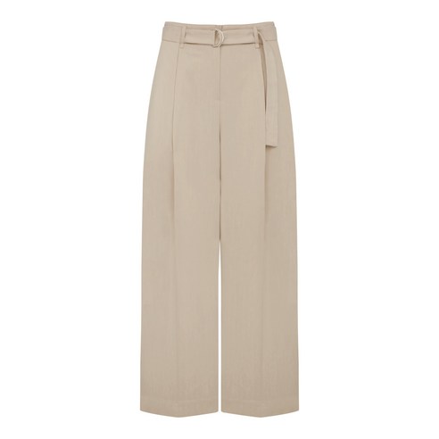 라인스튜디오원 여성용 linen belted wide 팬츠