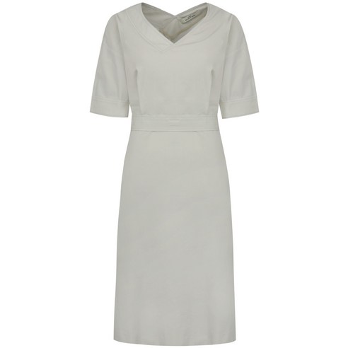 라인스튜디오원 cotton v-neck belted dress