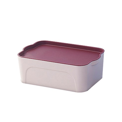 마켓에이 리빙박스 다용도 수납함 중, 핑크, 1개