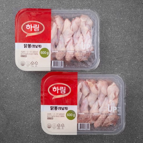 하림 닭봉 윗날개 (냉장), 600g, 2개 600g × 2개 섬네일