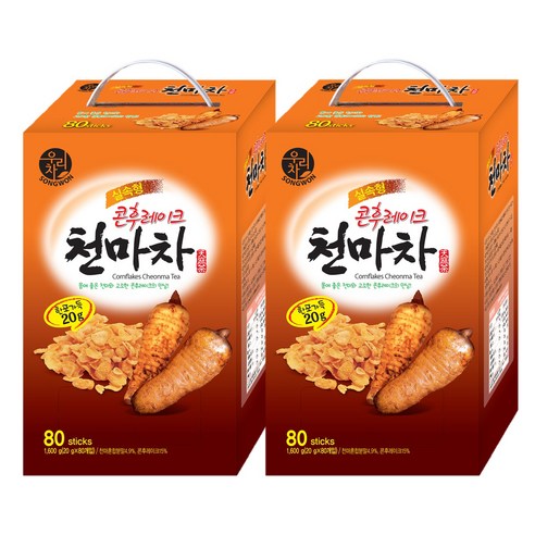 우리차 콘푸레이크 천마차, 20g, 80개입, 2개