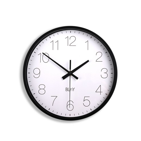 BLnY 무소음 아날로그 벽시계 25cm, Blanko
